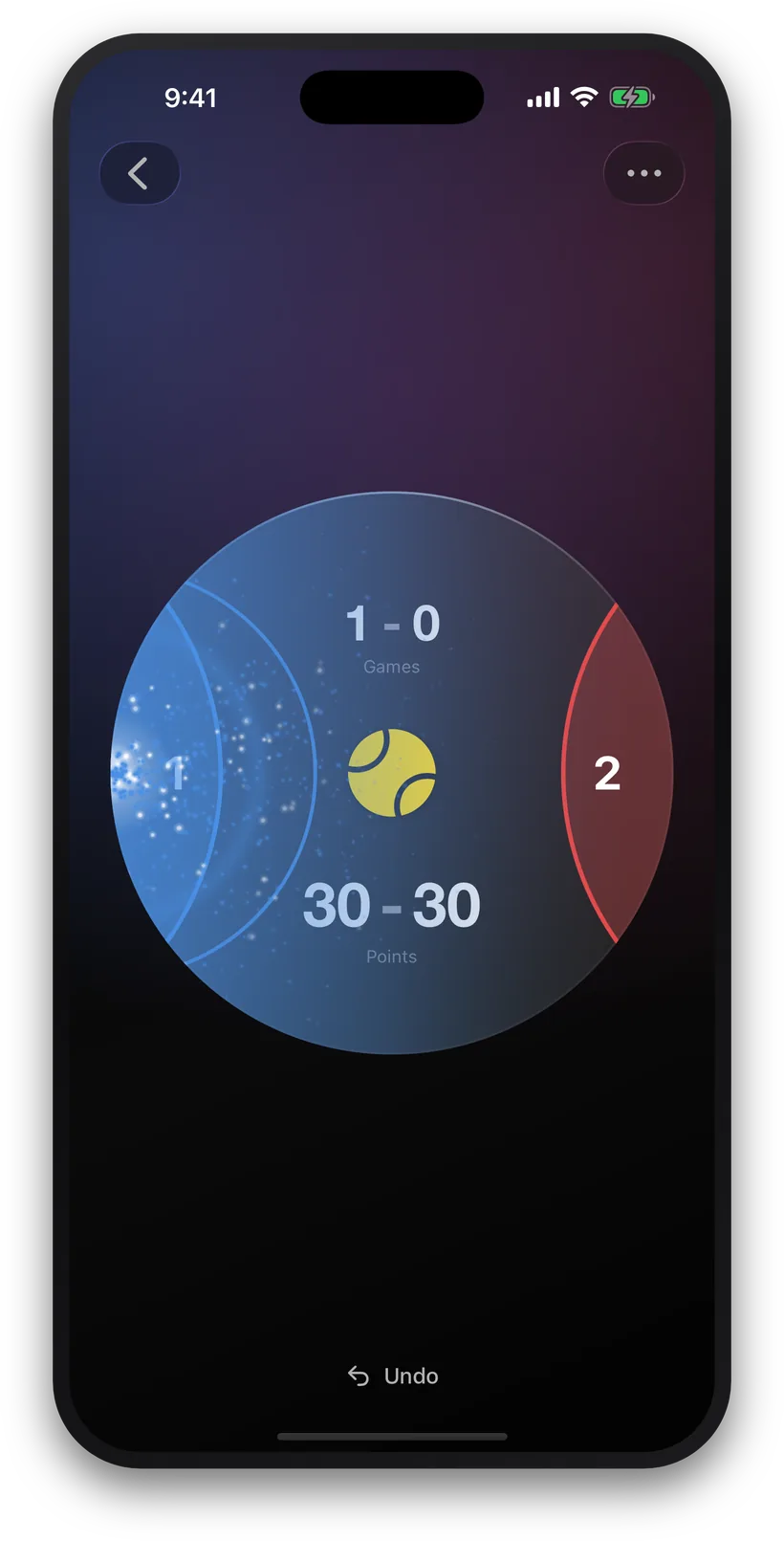 Baller Score live scoring screen